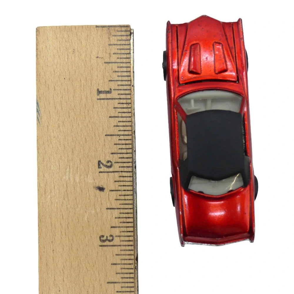 Vintage 1968 Mattel Hot Wheels Red Custom Eldorado Redline Diecast Toy Car